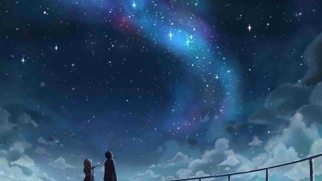 Фон «your lie in april»