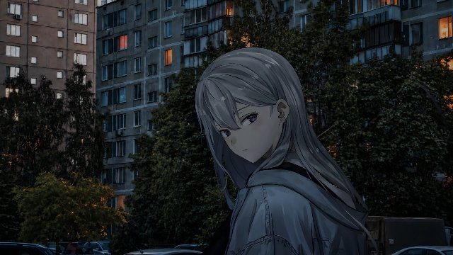Фон «Пост панк гёрл»