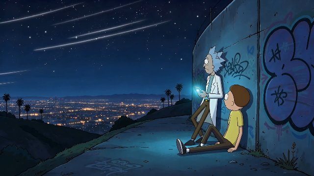 Фон «rick and morty»