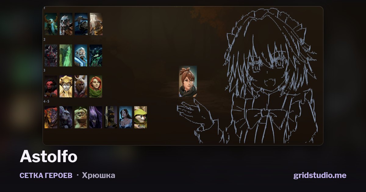 Сетка героев «Astolfo»