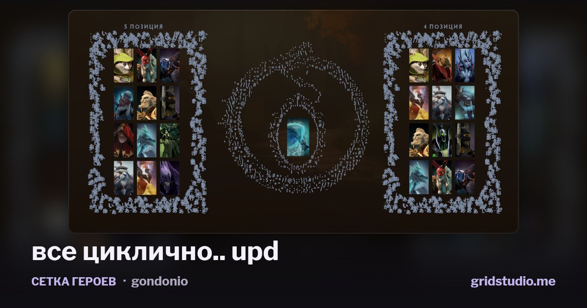Сетка героев «все циклично.. upd»